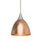 Besa Lighting Divi Cord Pendant, Copper Foil, Satin Nickel Finish, 1x50W Halogen 1XT-1758CF-SN - alternate 1